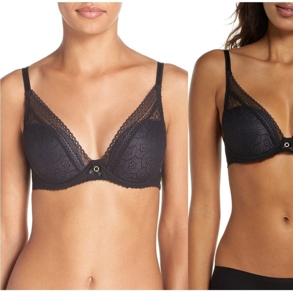 Chantelle Lingerie Festivite Underwire Contour Black Bra - Picture 1 of 9